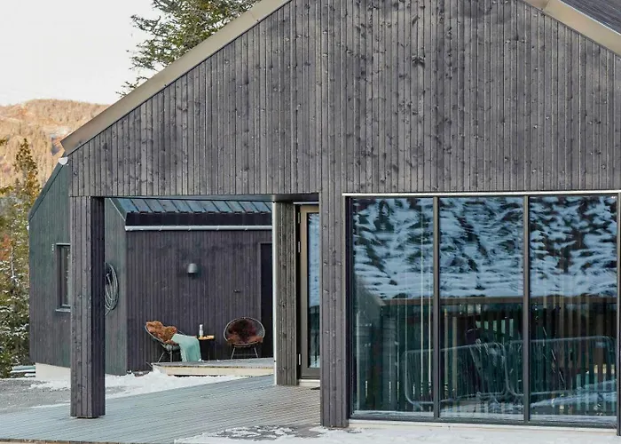 Modern Mountain In Gaustatoppen Nature Park 別荘 リューカン